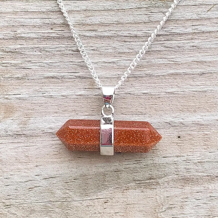 Necklaces Double Point Horizontal Crystal Necklace Magic Crystals