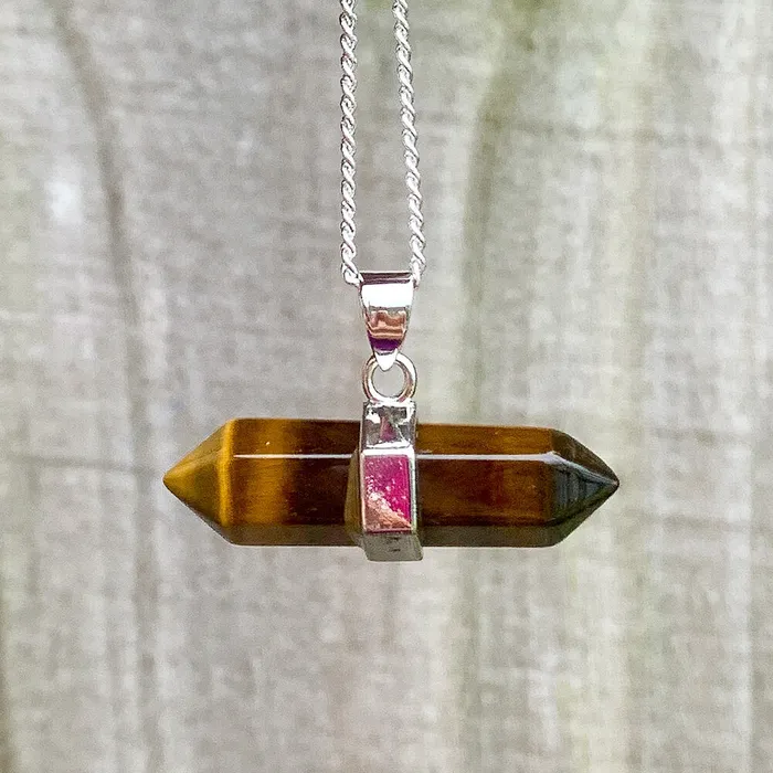 Necklaces Double Point Horizontal Crystal Necklace Magic Crystals