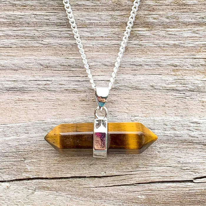 Necklaces Double Point Horizontal Crystal Necklace Magic Crystals
