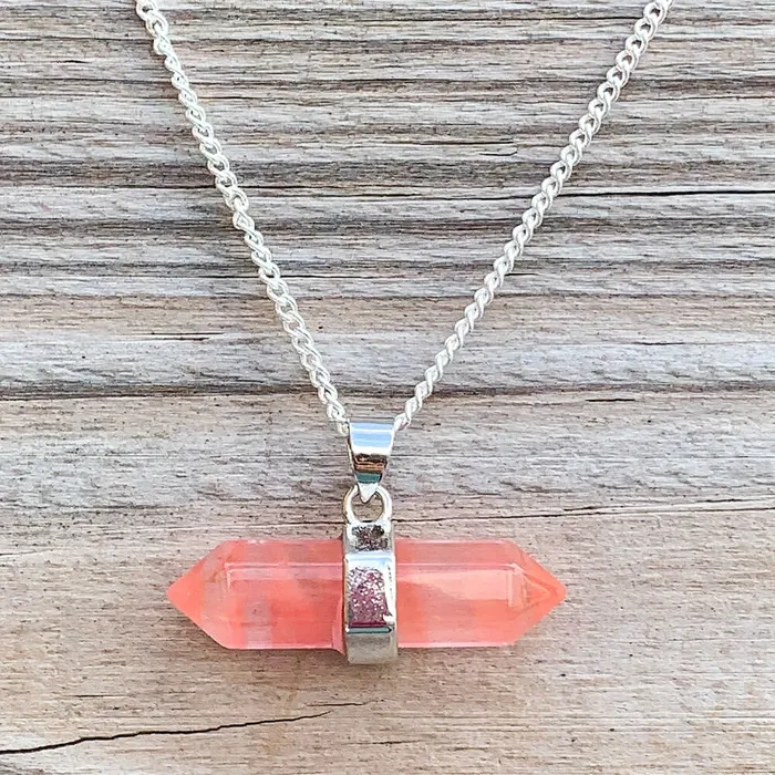 Necklaces Double Point Horizontal Crystal Necklace Magic Crystals