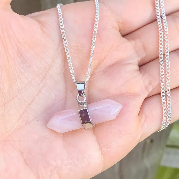 Necklaces Double Point Horizontal Crystal Necklace Magic Crystals