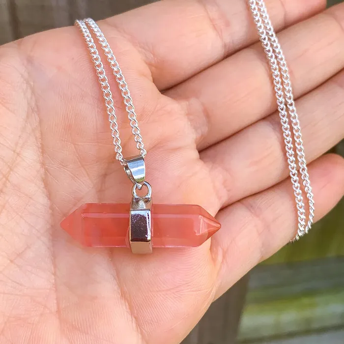 Necklaces Double Point Horizontal Crystal Necklace Magic Crystals