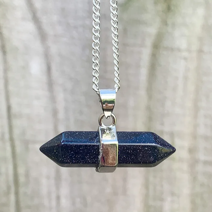 Necklaces Double Point Horizontal Crystal Necklace Magic Crystals