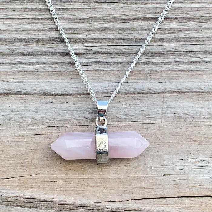 Necklaces Double Point Horizontal Crystal Necklace Magic Crystals