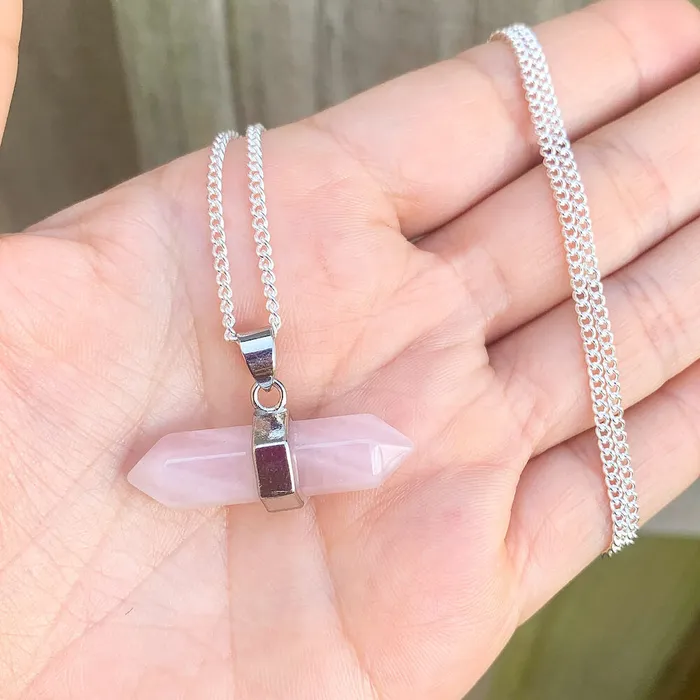 Necklaces Double Point Horizontal Crystal Necklace Magic Crystals