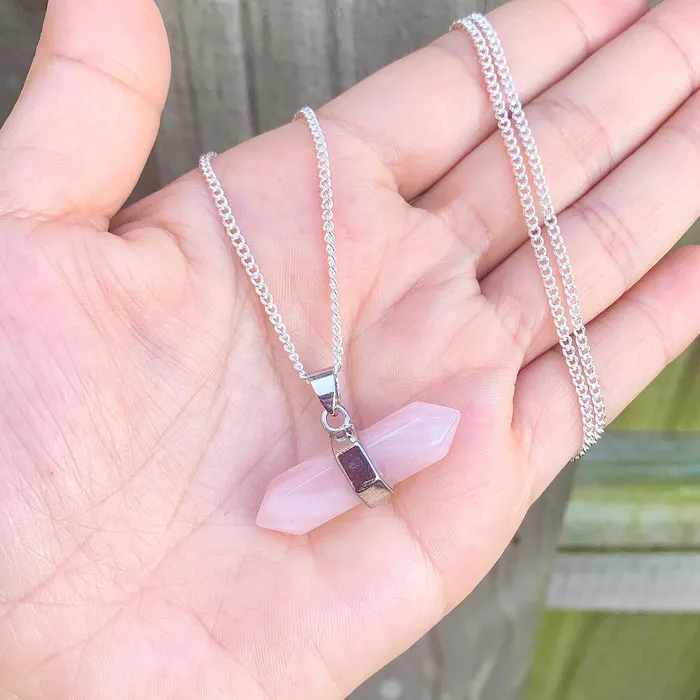 Necklaces Double Point Horizontal Crystal Necklace Magic Crystals