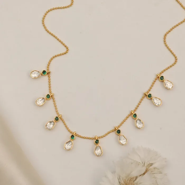 Necklaces SILVER Nebula Glow Moissanite Silver Necklace