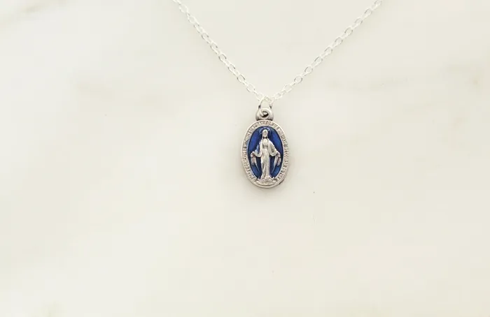 Necklaces TheLittleCatholic Dainty Miraculous Medal Necklace