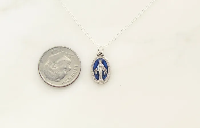 Necklaces TheLittleCatholic Dainty Miraculous Medal Necklace
