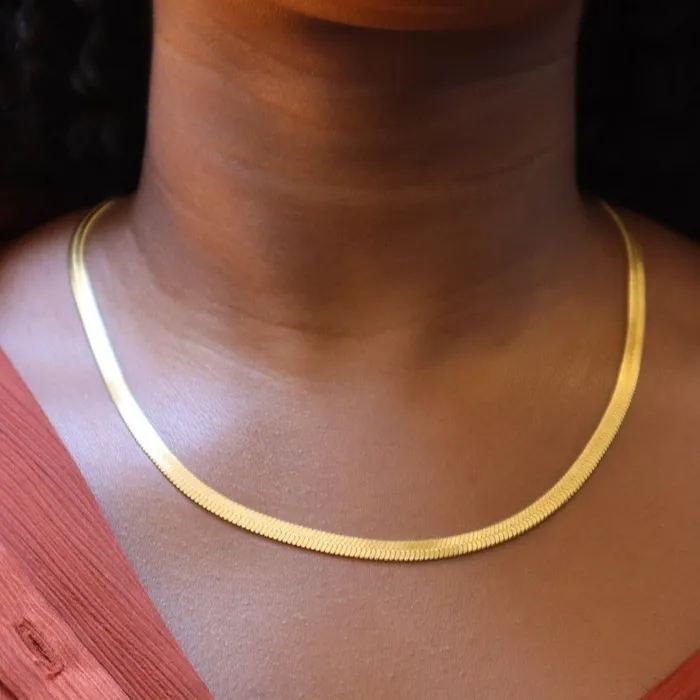 Omolola Jewellery Necklaces Remi 18ct Gold Plated Stainless Steel Necklace