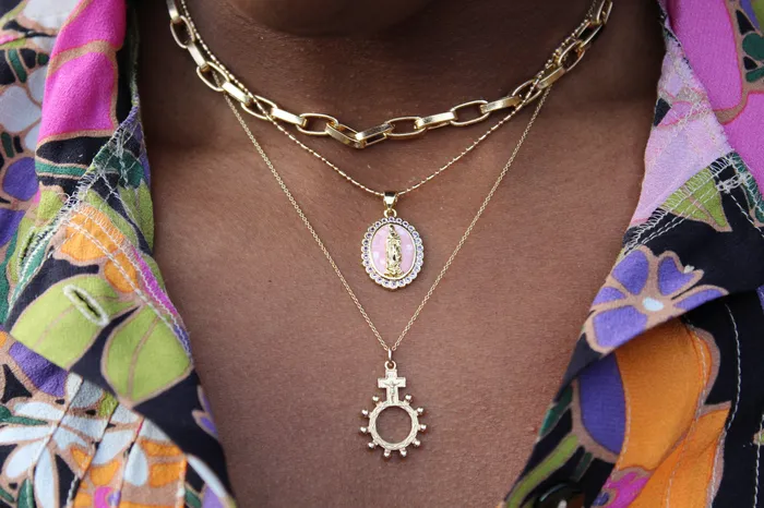 Our Lady of Guadalupe Necklace in Pink TheLittleCatholic Necklaces