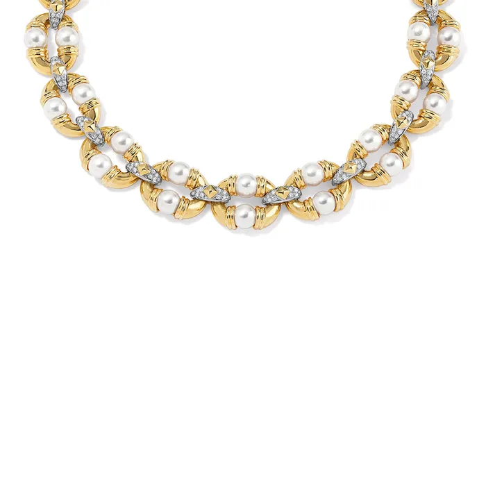 Pearl Link Necklace SG Vintage Necklaces