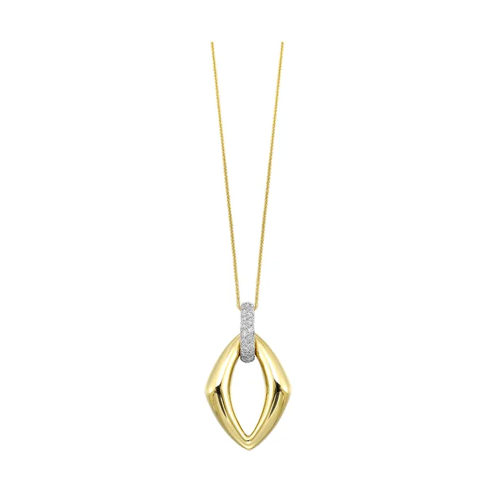 PreStyled Sets Gems One 14Kt Yellow Gold Diamond 14Ctw Pendant