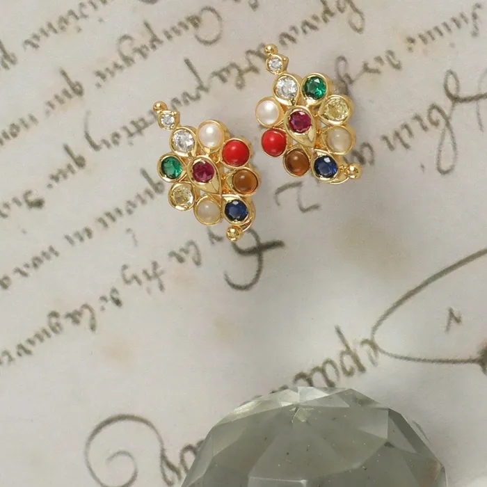 Pushpika Navaratna Silver Stud Earrings SILVER Earrings