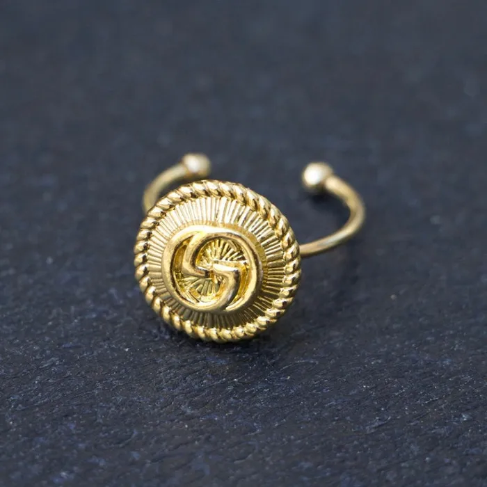 Reluxe Vintage Rings GG Gold Adjustable Ring
