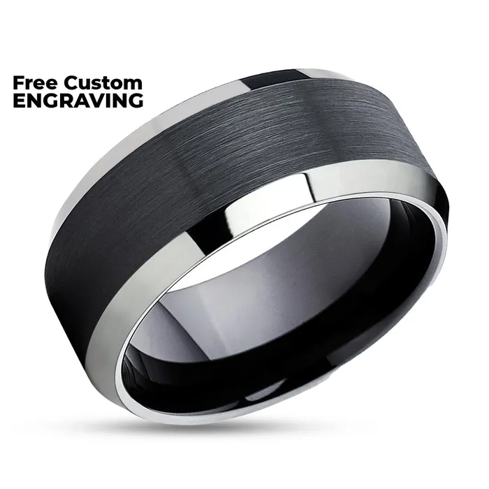 Rings Clean Casting Jewelry Black Tungsten Ring Black Tungsten Wedding Band Tungsten Wedding Ring Black Ring