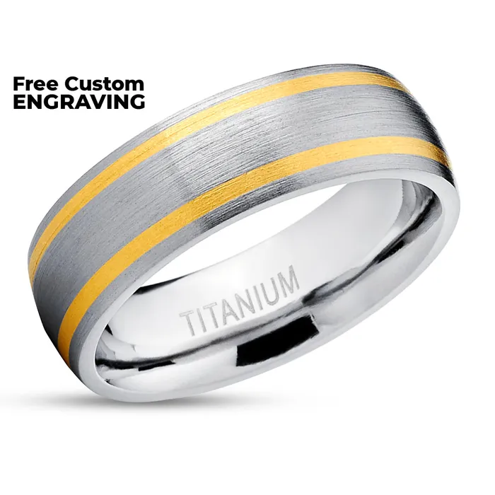 Rings Clean Casting Jewelry Yellow Gold Wedding Ring Titanium Wedding Ring 14k Yellow Gold Titanium Ring