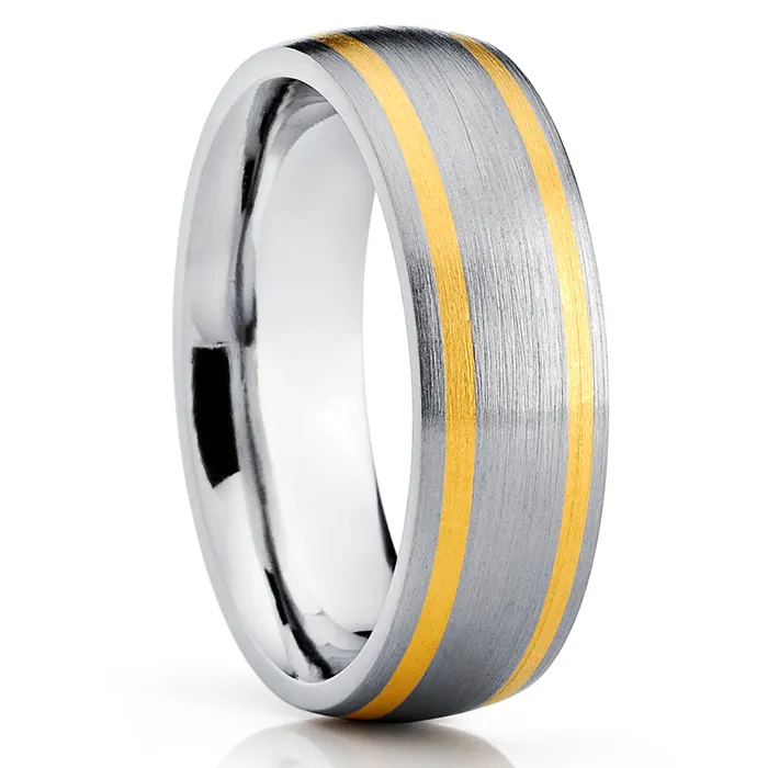 Rings Clean Casting Jewelry Yellow Gold Wedding Ring Titanium Wedding Ring 14k Yellow Gold Titanium Ring