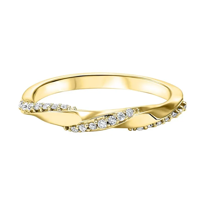 Rings International Diamond Center 10K Yellow Gold Mix Prong Diamond Band 18CT Rings International Diamond Center 10K Yellow Gold Mix Prong Diamond Band 18CT