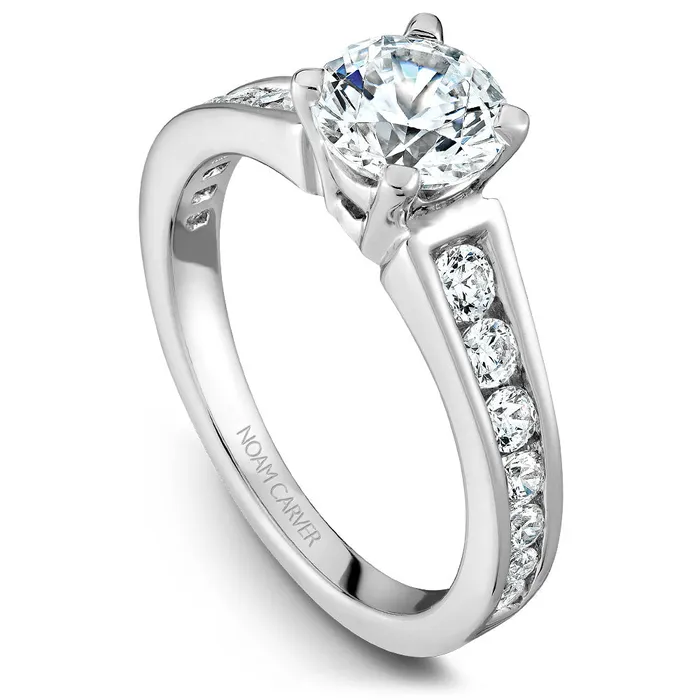 Rings International Diamond Center Noam Carver White Gold Channel Set Diamond Engagement Ring Setting 051 CTW Rings International Diamond Center Noam Carver White Gold Channel Set Diamond Engagement Ring Setting 051 CTW