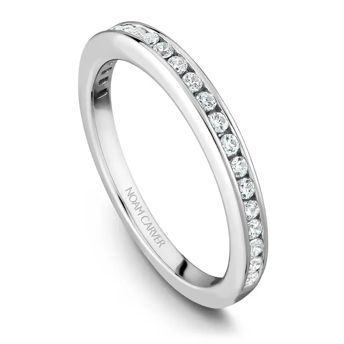 Rings International Diamond Center Noam Carver White Gold Channel Set Diamond Engagement Ring Setting 051 CTW