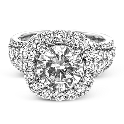 Rings International Diamond Center Simon G Round Engagement Ring Setting