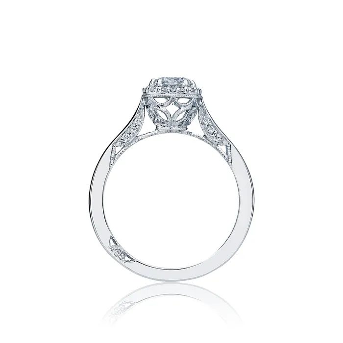Rings International Diamond Center Tacori 18k White Gold Dantela Round Diamond Engagement Ring Setting 012 CTW Rings International Diamond Center Tacori 18k White Gold Dantela Round Diamond Engagement Ring Setting 012 CTW