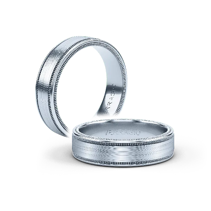 Rings International Diamond Center Verragio Mens Band VW7020Platinum