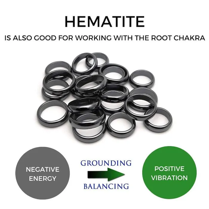 Rings Magic Crystals Hematite Ring