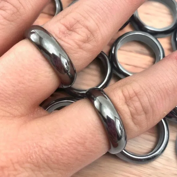 Rings Magic Crystals Hematite Ring