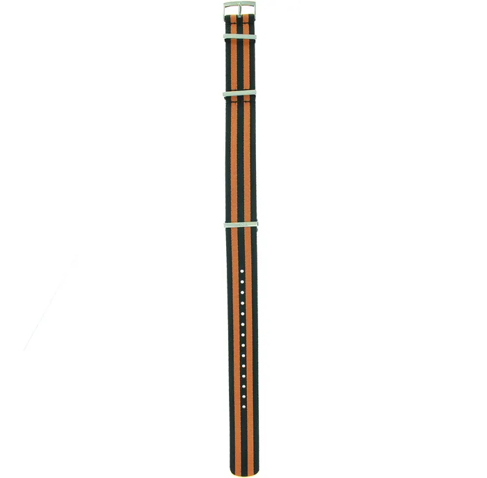 Rings Omega OMEGA NATO POLYABLACKORANGE BANDBUCKLE 20MM