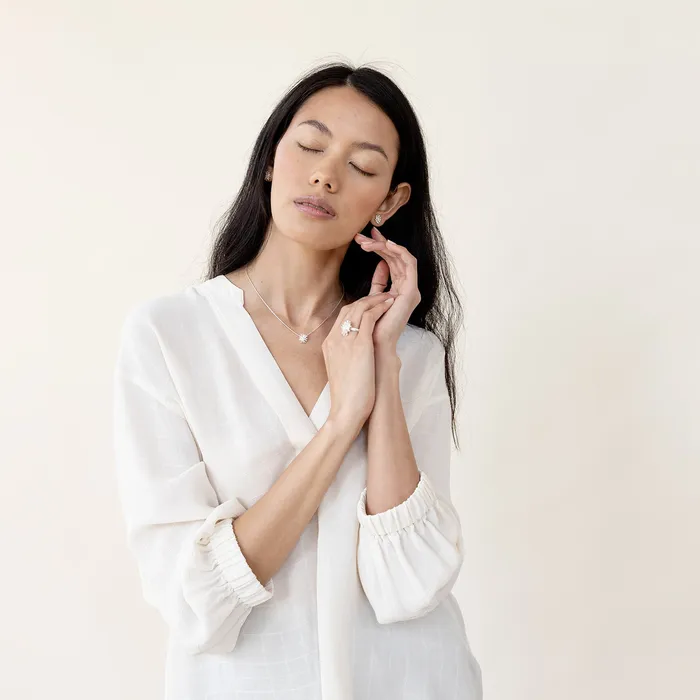 Rings Polydora silver ring M Design Anu Kaartinen