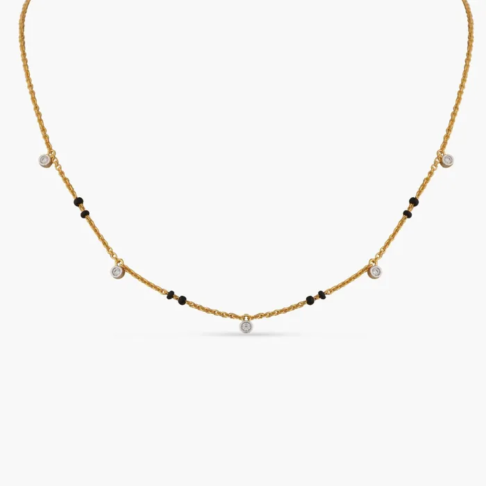 Rings SILVER Dainty CZ Charms Silver Mangalsutra