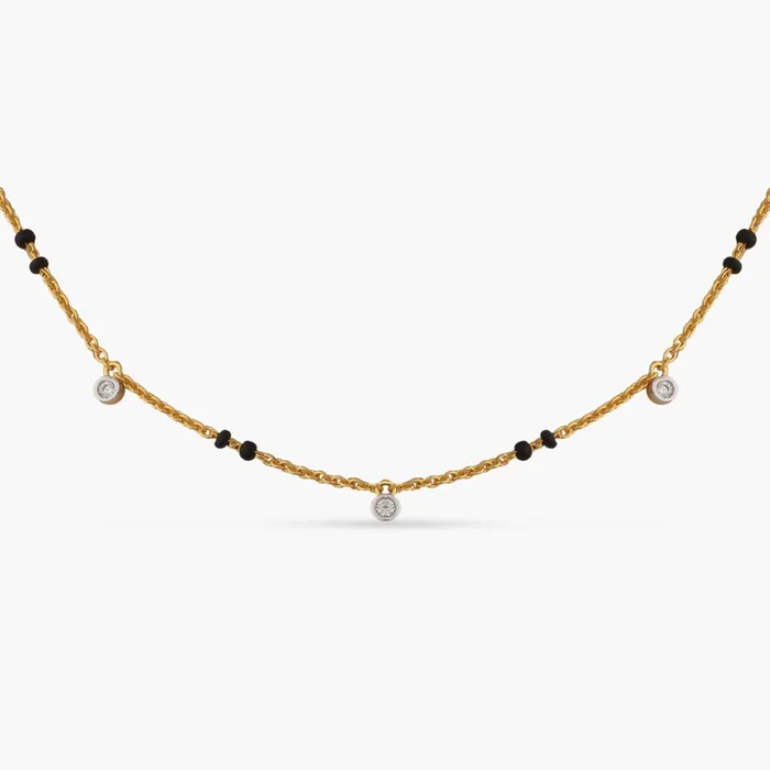 Rings SILVER Dainty CZ Charms Silver Mangalsutra