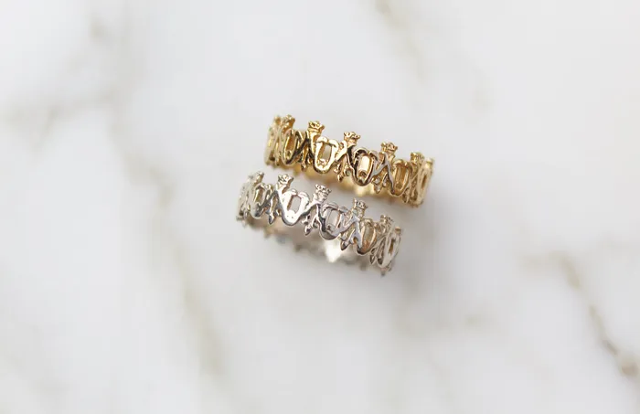 Rings The Little Catholic Maria Auspice Ring in Sterling Silver