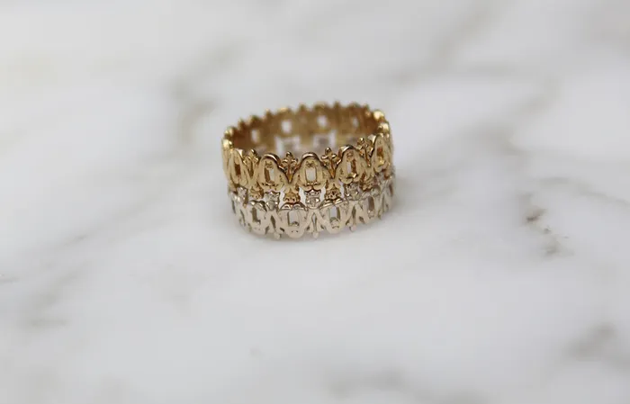 Rings The Little Catholic Maria Auspice Ring in Sterling Silver