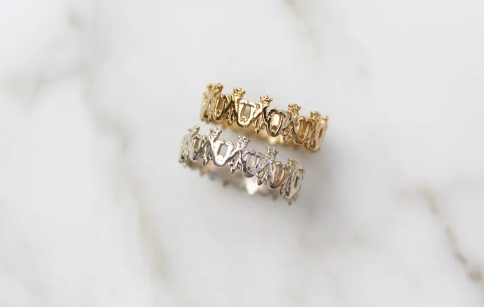 Rings The Little Catholic Maria Auspice Ring in Sterling Silver