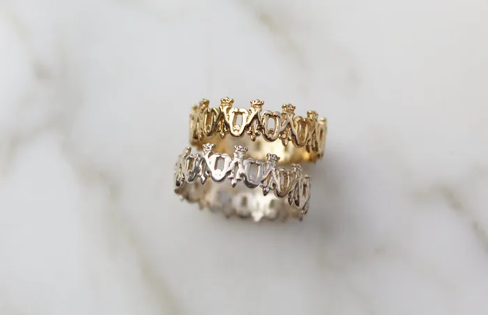 Rings The Little Catholic Maria Auspice Ring in Sterling Silver
