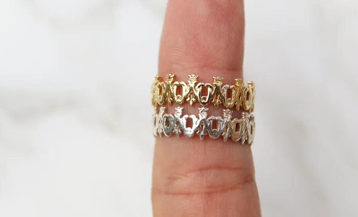 Rings The Little Catholic Maria Auspice Ring in Sterling Silver