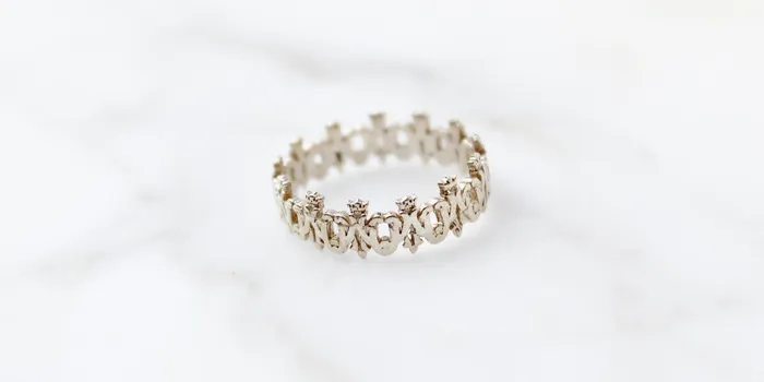 Rings The Little Catholic Maria Auspice Ring in Sterling Silver