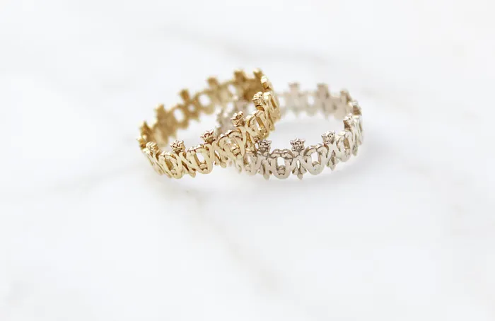 Rings The Little Catholic Maria Auspice Ring in Sterling Silver