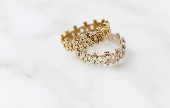 Rings The Little Catholic Maria Auspice Ring in Sterling Silver
