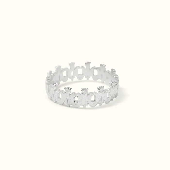 Rings The Little Catholic Maria Auspice Ring in Sterling Silver