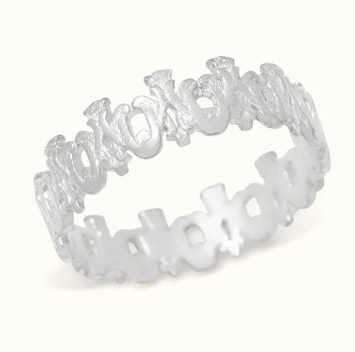 Rings The Little Catholic Maria Auspice Ring in Sterling Silver