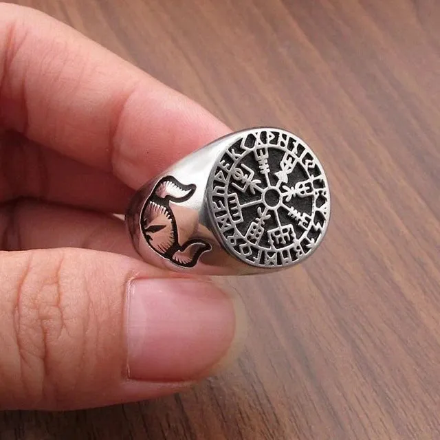 Rings Valhalla Vikings Viking Ring Vegvisir And Helmet