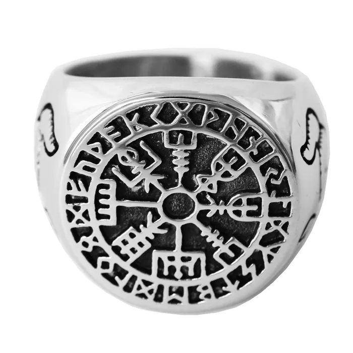 Rings Valhalla Vikings Viking Ring Vegvisir And Helmet
