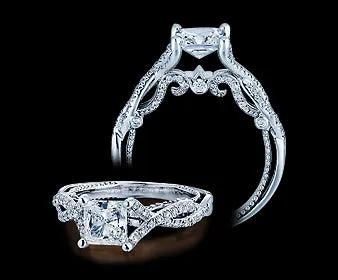 Rings Verragio Insignia Princess Diamond Engagement Ring Setting 035 CTW International Diamond Center Rings Verragio Insignia Princess Diamond Engagement Ring Setting 035 CTW International Diamond Center