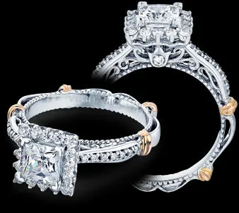 Rings Verragio Parisian Princess Diamond Engagement Ring Setting 035 CTW International Diamond Center Rings Verragio Parisian Princess Diamond Engagement Ring Setting 035 CTW International Diamond Center