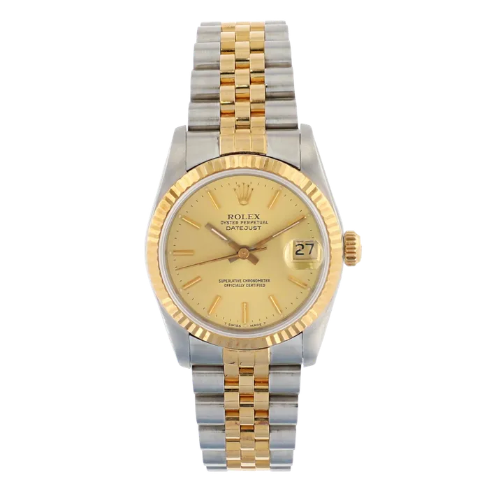 Rolex 68273 Datejust Rolesor Oystersteel 18K Yellow Gold 31mm Preowned Shop IDC estore PreStyled Sets Rolex 68273 Datejust Rolesor Oystersteel 18K Yellow Gold 31mm Preowned Shop IDC estore PreStyled Sets
