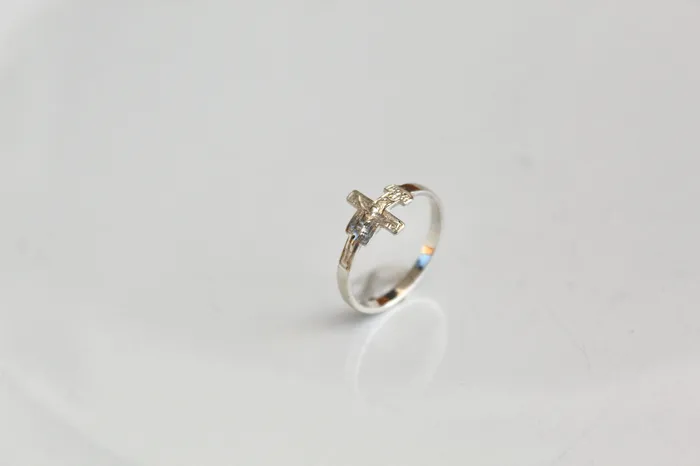 San Damiano Crucifix Ring in Silver The Little Catholic Rings